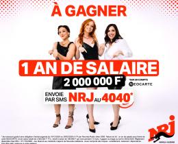 C'est reparti : 1 AN de SALAIRE À GAGNER avec NRJ Nouvelle-Calédonie !