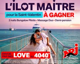 Gagne une escapade romantique de rêve à l’Îlot Maître pour la Saint-Valentin