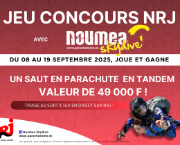 Jeu Concours avec Nouméa Skydive