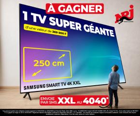 Tente de gagner une TV géante de 250 cm avec NRJ