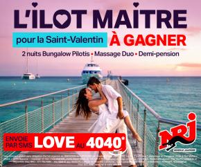 Gagne une escapade romantique de rêve à l’Îlot Maître pour la Saint-Valentin