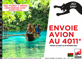 NRJ t'offre 4 billets ALLER - RETOUR pour le VANUATU